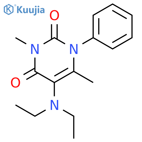 5-(diethylamino)-3,6-dimethyl-1-phenylpyrimidine-2,4(1H,3H)-dione structure