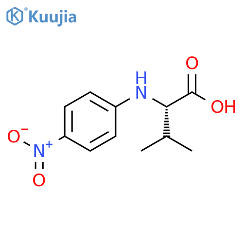 L-Valine, N-(4-nitrophenyl)- structure