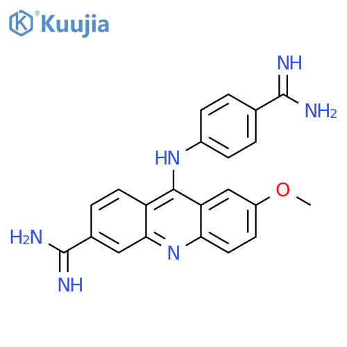 3-Acridinecarboximidamide,9-[[4-(aminoiminomethyl)phenyl]amino]-7-methoxy- structure