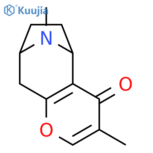 3,10-dimethyl-6,7,8,9-tetrahydro-5,8-epiminocyclohepta[b]pyran-4(5H)-one structure