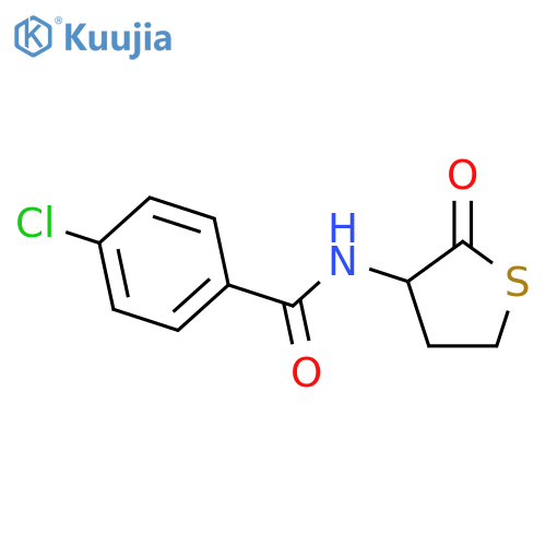 4-chloro-N-(2-oxotetrahydro-3-thienyl)benzamide structure