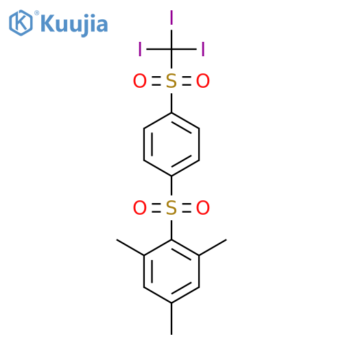 BENZENE, 1,3,5-TRIMETHYL-2-[[4-[(TRIIODOMETHYL)SULFONYL]PHENYL]SULFONYL]- structure