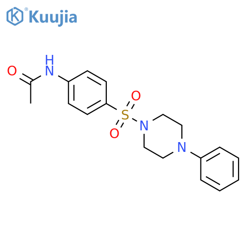 Acetamide, N-[4-[(4-phenyl-1-piperazinyl)sulfonyl]phenyl]- structure