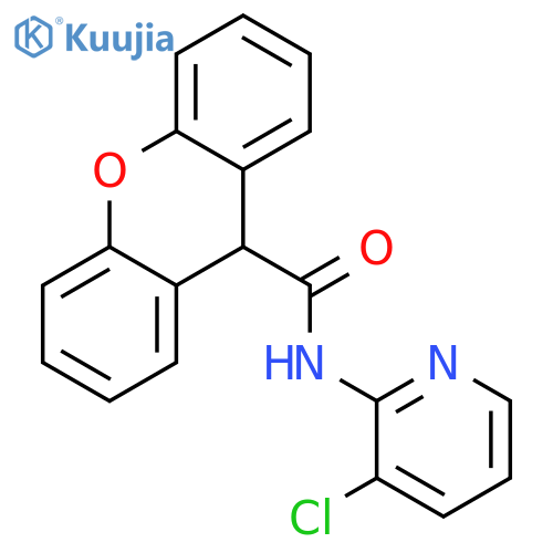 9H-Xanthene-9-carboxylic acid (3-chloro-pyridin-2-yl)-amide structure