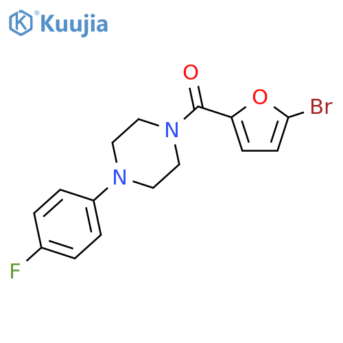 (5-bromofuran-2-yl)[4-(4-fluorophenyl)piperazin-1-yl]methanone structure