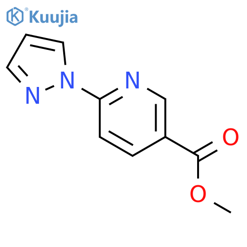 methyl 6-(1H-pyrazol-1-yl)pyridine-3-carboxylate structure