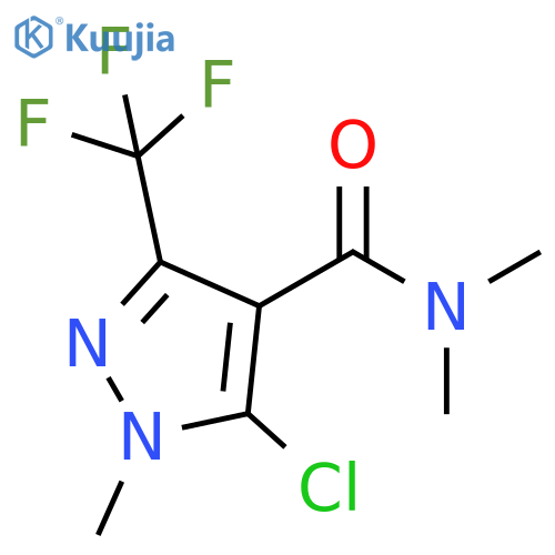 5-Chloro-N,N,1-trimethyl-3-(trifluoromethyl)-1H-pyrazole-4-carboxamide structure