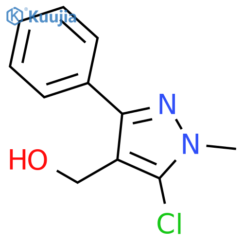 (5-Chloro-1-methyl-3-phenyl-1H-pyrazol-4-yl)methanol structure