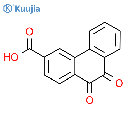 9,10-Dioxo-9,10-dihydro-phenanthrene-3-carboxylic acid structure