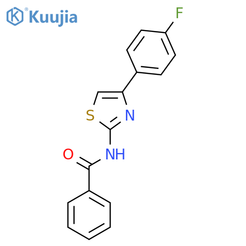 N-4-(4-fluorophenyl)-1,3-thiazol-2-ylbenzamide structure