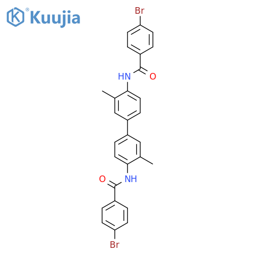 4-bromo-N-4'-(4-bromobenzamido)-3,3'-dimethyl-1,1'-biphenyl-4-ylbenzamide structure