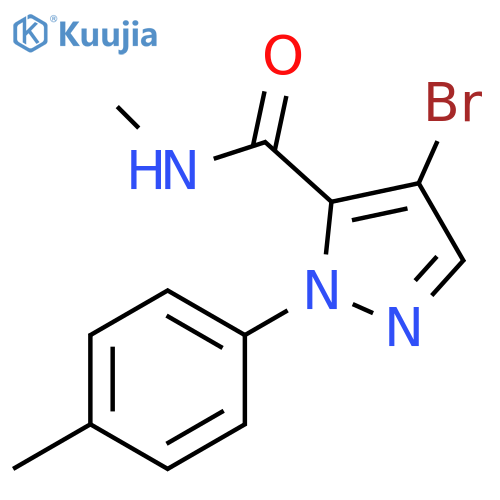 1H-Pyrazole-5-carboxamide, 4-bromo-N-methyl-1-(4-methylphenyl)- structure