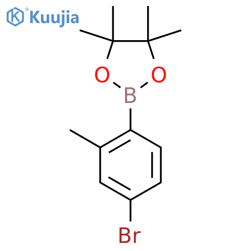 2-(4-Bromo-2-methylphenyl)-4,4,5,5-tetramethyl-1,3,2-dioxaborolane structure