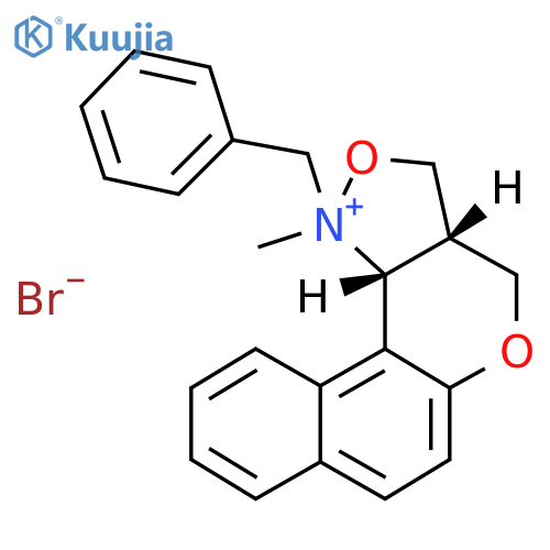 1-BENZYL-1-METHYL-1,3A,4,11C-TETRAHYDRO-3H-BENZO[5,6]CHROMENO[4,3-C]ISOXAZOL-1-IUM BROMIDE structure