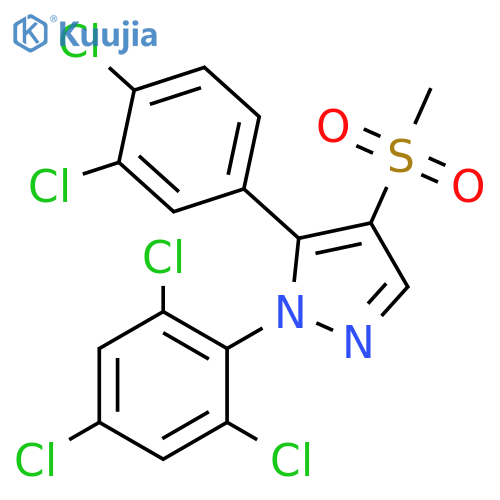 5-(3,4-dichlorophenyl)-4-methanesulfonyl-1-(2,4,6-trichlorophenyl)-1H-pyrazole structure