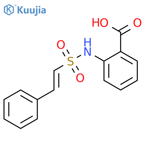 Benzoic acid, 2-[[(2-phenylethenyl)sulfonyl]amino]- structure