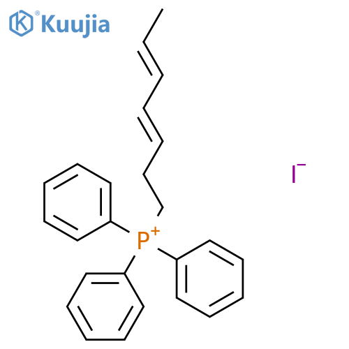 Phosphonium, (3E)-3,5-heptadienyltriphenyl-, iodide structure