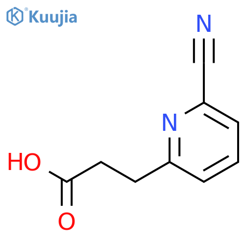 6-cyano-2-Pyridinepropanoic acid structure