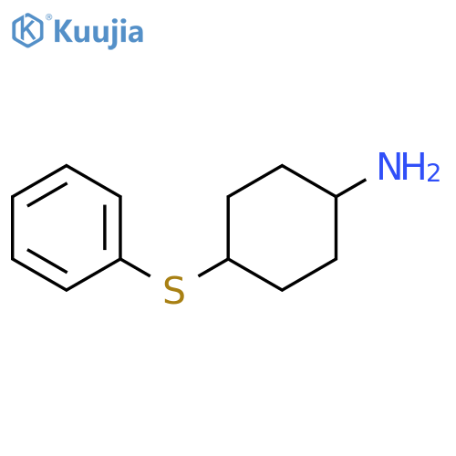4-(phenylsulfanyl)cyclohexan-1-amine structure