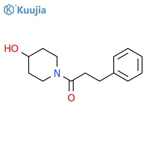 1-(4-Hydroxypiperidin-1-yl)-3-phenylpropan-1-one structure