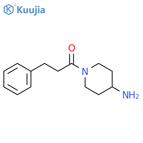 1-(3-phenylpropanoyl)piperidin-4-amine structure