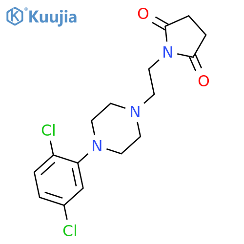 2,5-Pyrrolidinedione, 1-[2-[4-(2,5-dichlorophenyl)-1-piperazinyl]ethyl]- structure
