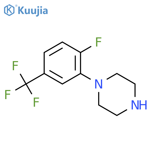 1-2-fluoro-5-(trifluoromethyl)phenylpiperazine structure