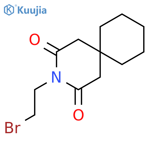 3-Azaspiro[5.5]undecane-2,4-dione, 3-(2-bromoethyl)- structure