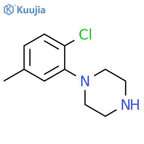1-(2-chloro-5-methylphenyl)piperazine structure
