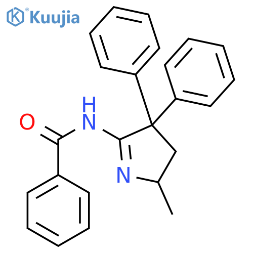 Benzamide, N-(3,4-dihydro-2-methyl-4,4-diphenyl-2H-pyrrol-5-yl)- structure