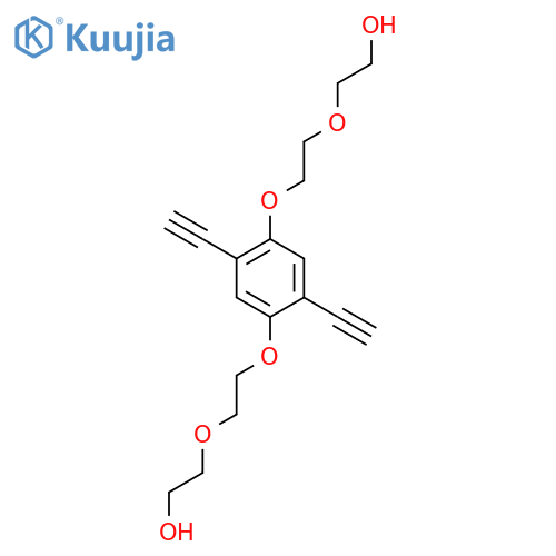 2,2'-((((2,5-Diethynyl-1,4-phenylene)bis(oxy))bis(ethane-2,1-diyl))bis(oxy))bis(ethan-1-ol) structure