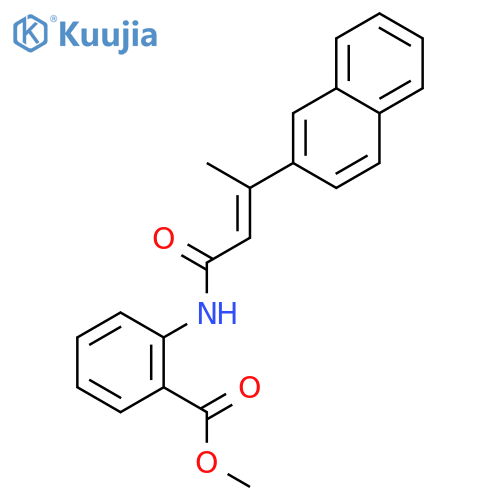 Methyl 2-{[(2e)-3-(2-naphthyl)-2-butenoyl]amino}benzoate structure