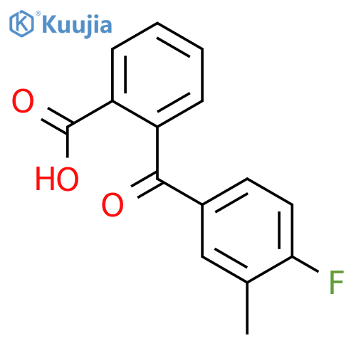 2-(4-Fluoro-3-methyl-benzoyl)-benzoic acid structure