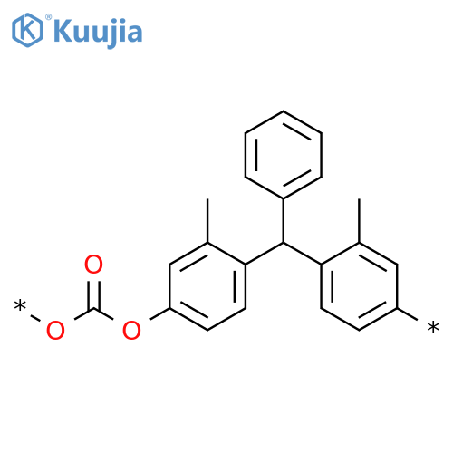 Poly[oxycarbonyloxy(3-methyl-1,4-phenylene)(phenylmethylene)(2-methyl-1,4-phenylene)] structure