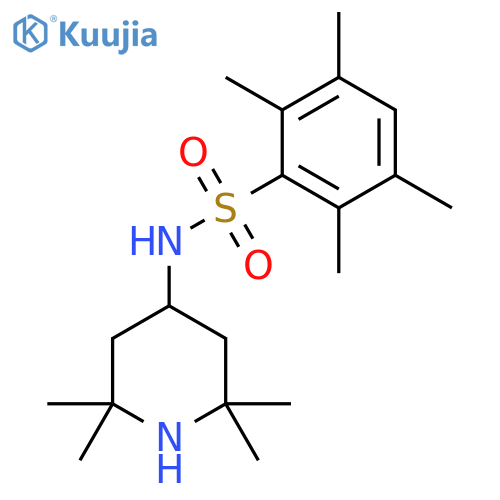 2,3,5,6-tetramethyl-N-(2,2,6,6-tetramethylpiperidin-4-yl)benzene-1-sulfonamide structure