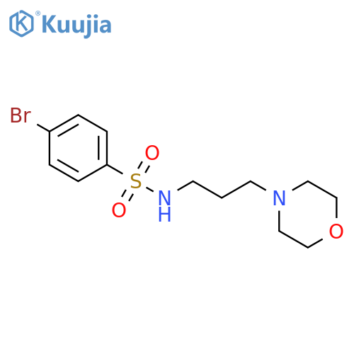 Benzenesulfonamide, 4-bromo-N-[3-(4-morpholinyl)propyl]- structure