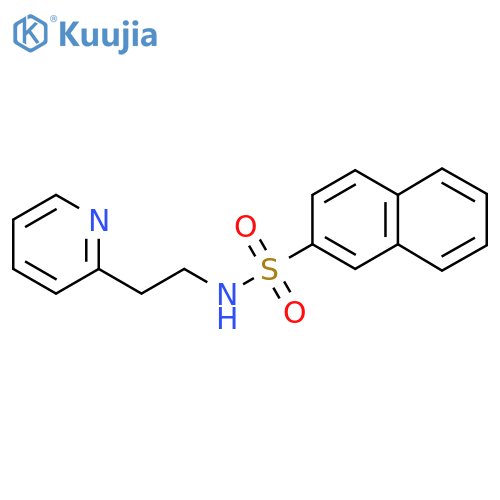 N-2-(pyridin-2-yl)ethylnaphthalene-2-sulfonamide structure