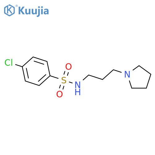 4-Chloro-N-3-(1-Pyrrolidinyl)PropylBenzenesulfonamide structure