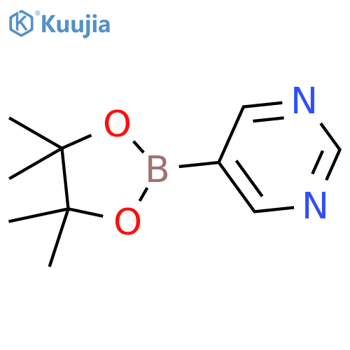 5-(tetramethyl-1,3,2-dioxaborolan-2-yl)pyrimidine structure