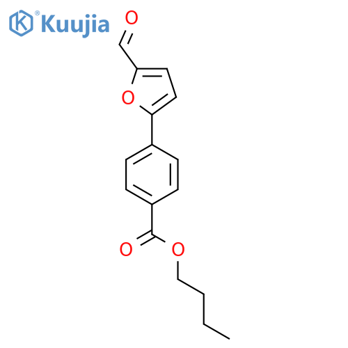 Butyl 4-(5-formylfuran-2-yl)benzoate structure