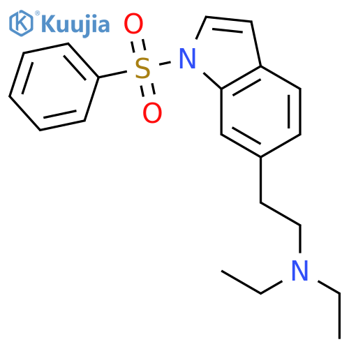1H-INDOLE-6-ETHANAMINE, N,N-DIETHYL-1-(PHENYLSULFONYL)- structure