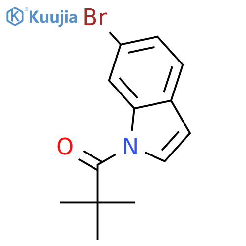 1H-Indole, 6-bromo-1-(2,2-dimethyl-1-oxopropyl)- structure