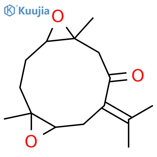 (1R,6S)-1,6-Dimethyl-9-(propan-2-ylidene)-5,12-dioxatricyclo[9.1.0.04,6]dodecan-8-one structure