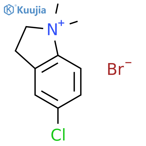 1H-Indolium,5-chloro-2,3-dihydro-1,1-dimethyl-, bromide (1:1) structure