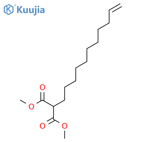 Propanedioic acid, 10-undecenyl-, dimethyl ester structure