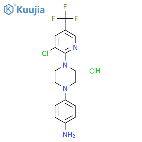 4-{4-3-Chloro-5-(trifluoromethyl)-2-pyridinyl-piperazino}aniline Hydrochloride structure