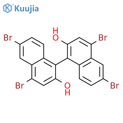 [1,1'-Binaphthalene]-2,2'-diol, 4,4',6,6'-tetrabromo- structure