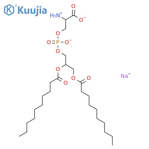 sodium 2-azaniumyl-3-[[(2R)-2,3-di(decanoyloxy)propoxy]-oxido-phosphoryl]oxy-propanoate structure