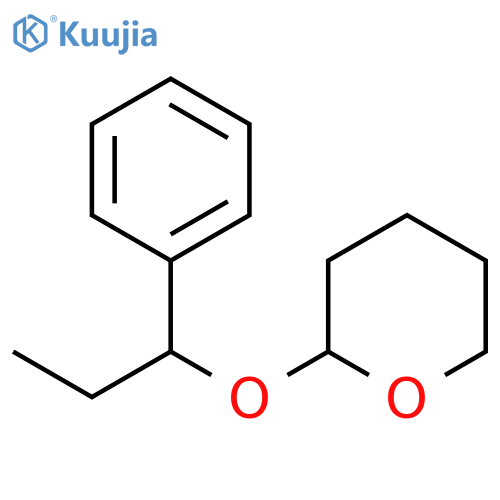 2H-Pyran, tetrahydro-2-(1-phenylpropoxy)- structure