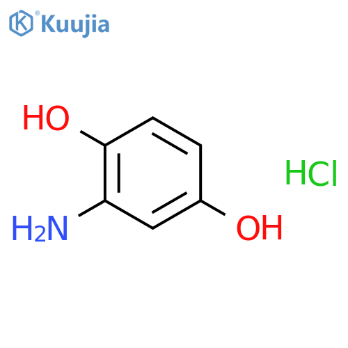2-Aminobenzene-1,4-diol hydrochloride structure